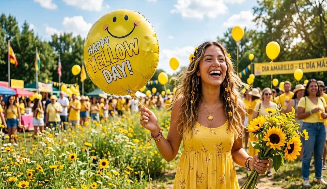 Celebración del Yellow Day: el día más feliz del año