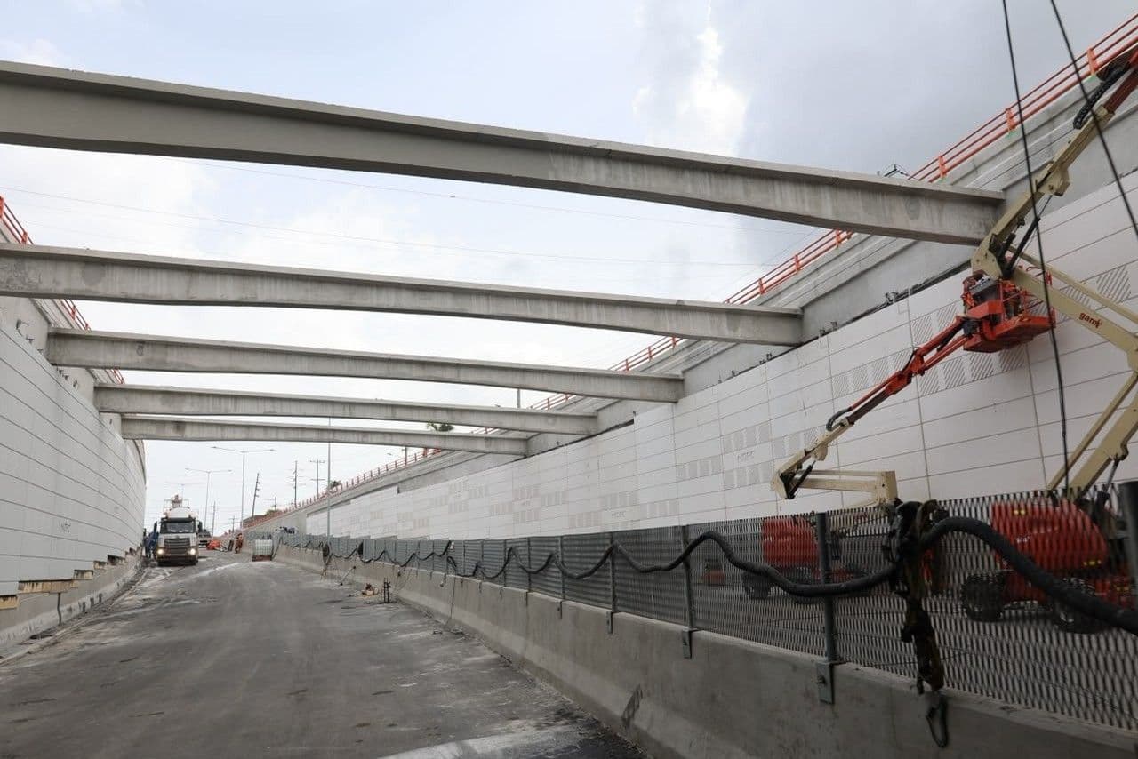 Inauguración del túnel de la avenida Luperón en Santo Domingo