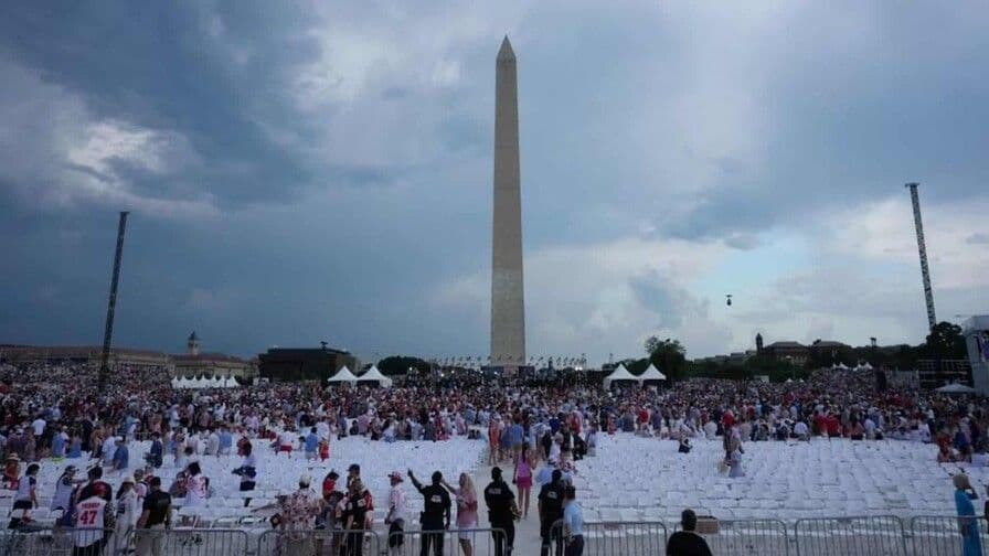 Evacuación en evento del 4 de julio en Washington por tormenta