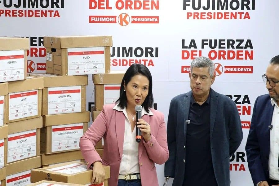 Keiko Fujimori lidera elecciones presidenciales en Perú con ventaja de votos